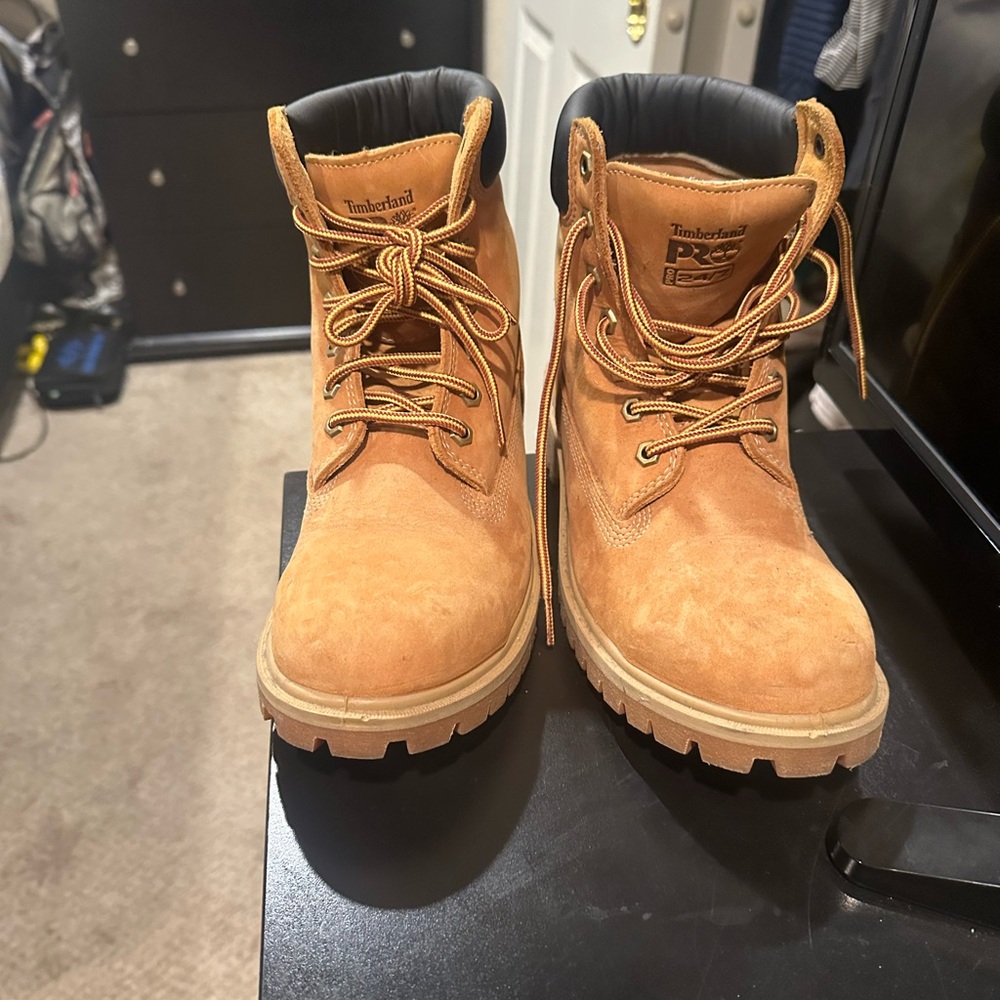 Timberland Steel Toe PRO Tan Leather Boots